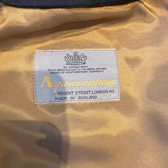 Men’s Double Lined Authentic Aquascutum Trench Coat NWOT size 38 (L/XL) - Picture 10 of 12